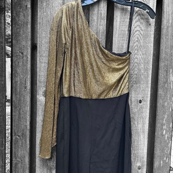 Lauren Ralph Lauren Copper One Shoulder Jumpsuit Size 6 - Picture 9 of 13